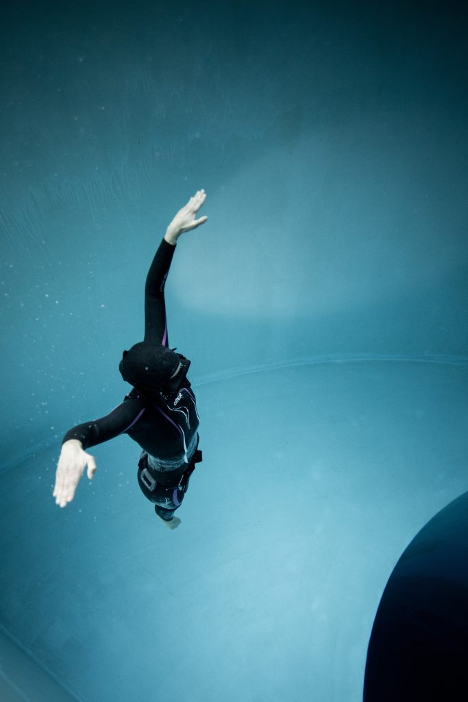 Apnée en profondeur discipline No-fin. Fosse de La Teste de Buch, club freedive sud ouest.
